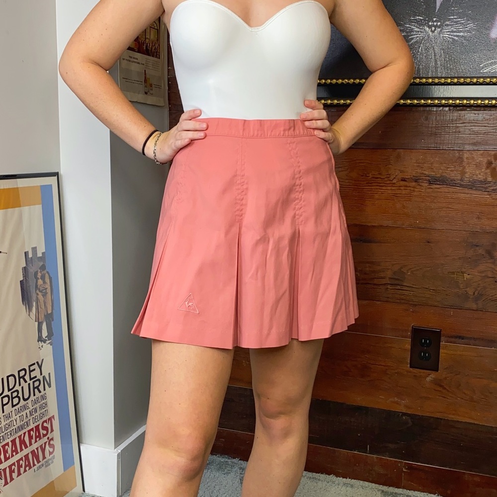 Le Coq Sportif pleated skirt